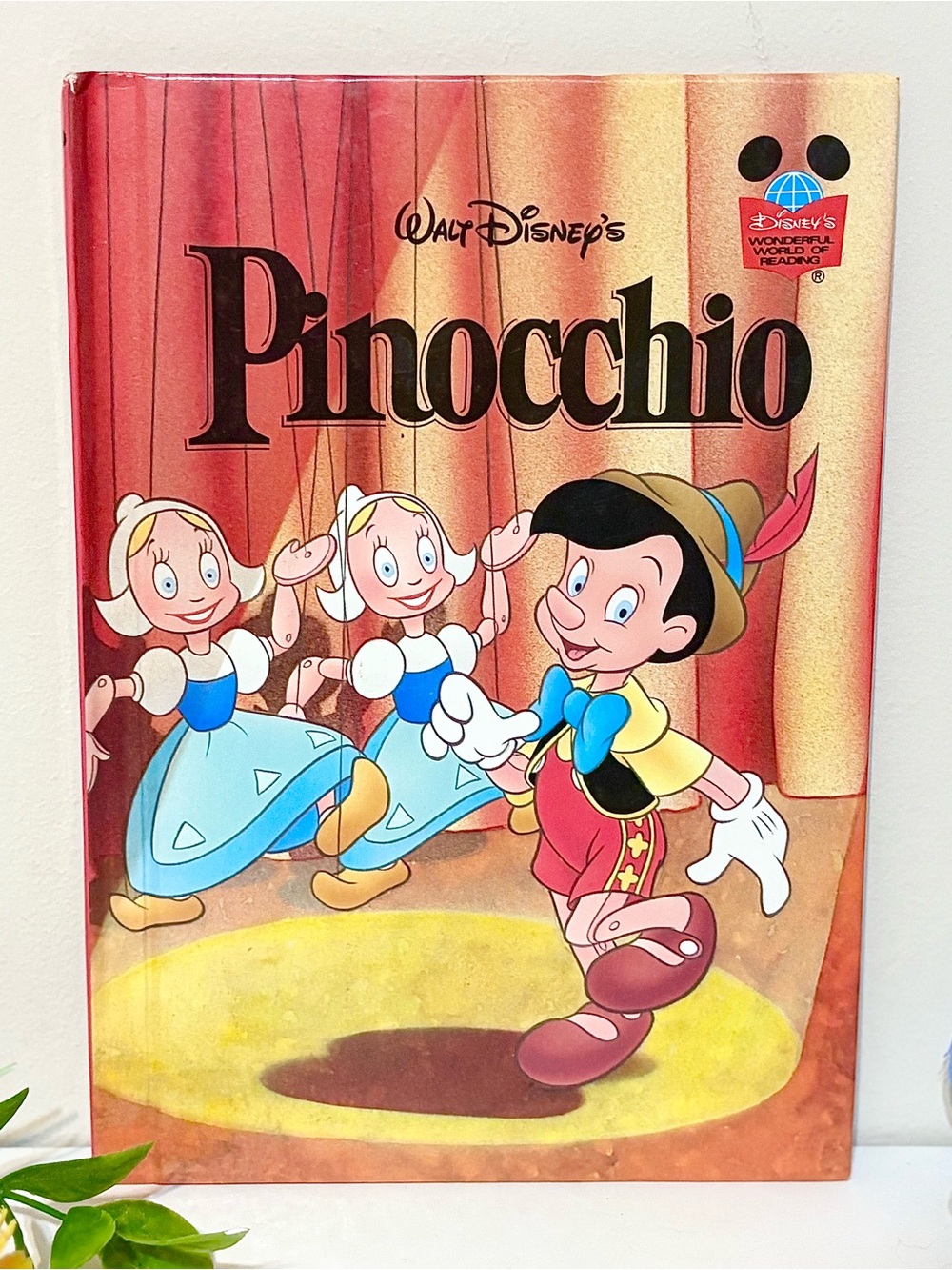 Vintage 90’s Pinocchio Classic Disney Children’s Book-Wonderful World of Reading